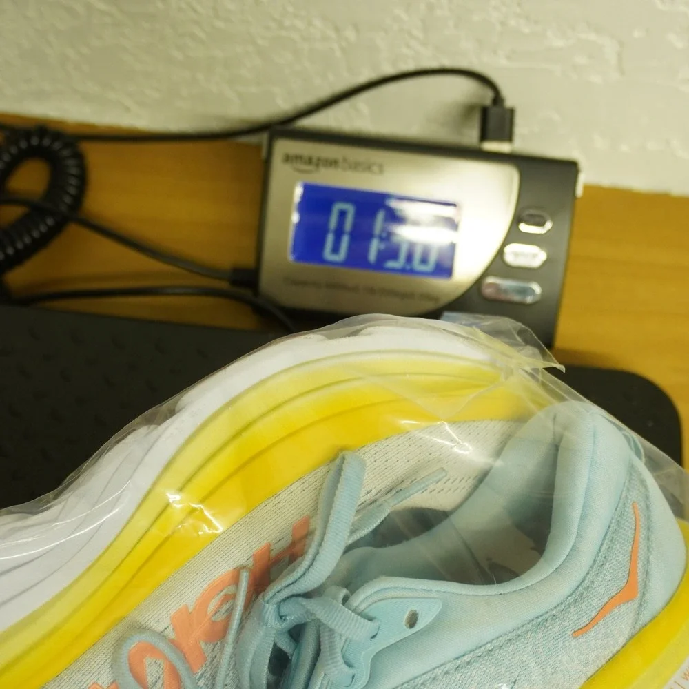 Hoka One One Bondi 8 Shoes Womens Size 7.5 Blue Running Sneakers 1127952 SSCA